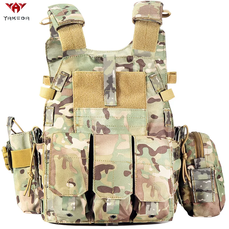 

Yakeda Multicam Camouflage Molle Nylon Modular Vest Tactical Vests Outdoor Hunting 6094 Vests Military Men Clothes Army Vest