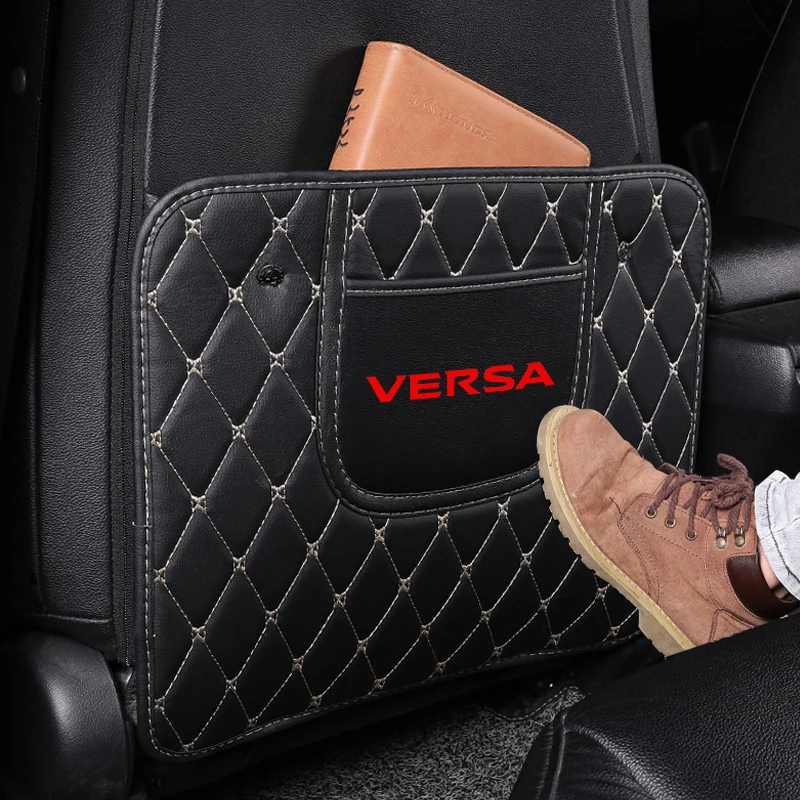 Personalized Car Seat Anti-kick Pad Protection Pad for Nissan Versa Custom Car Seat Cover Set for Women Luxury Car Accessories