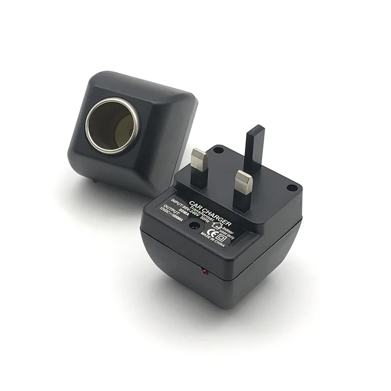Car Cigarette Lighter Adapter AC 220V To DC 12V EU/UK Plug for Car Electronic Devices Auto Converter Car Accessory