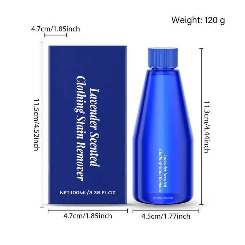 Clothes Stain Remover For Clothes Stain Cleaner 100ml Remover Fast Laundry Cleaning Stubborn Stains Lavender Oil