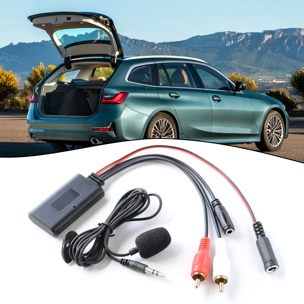 

12V Car Radio Blue-tooth-compatible AUX Adapter RCA Radio Universal Cable Car Electronics Accessories Blue-tooth Car Kit