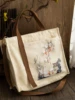 1pcs New Chinese Ancient Style Tote Shoulder Bag Hanfu Satchel Canvas Embroidery Large-capacity Handbag Zipper Crossbody Gift 4