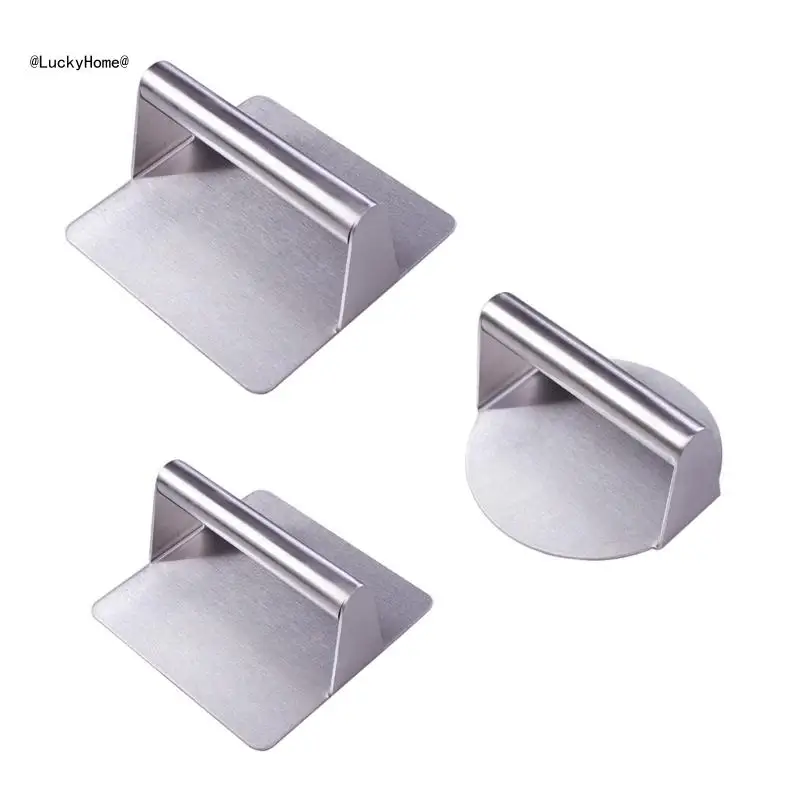 

Кухонный пресс для гамбургеров, пресс для гамбургеров из нержавеющей стали, инструмент для приготовления гамбургеров, 11UA