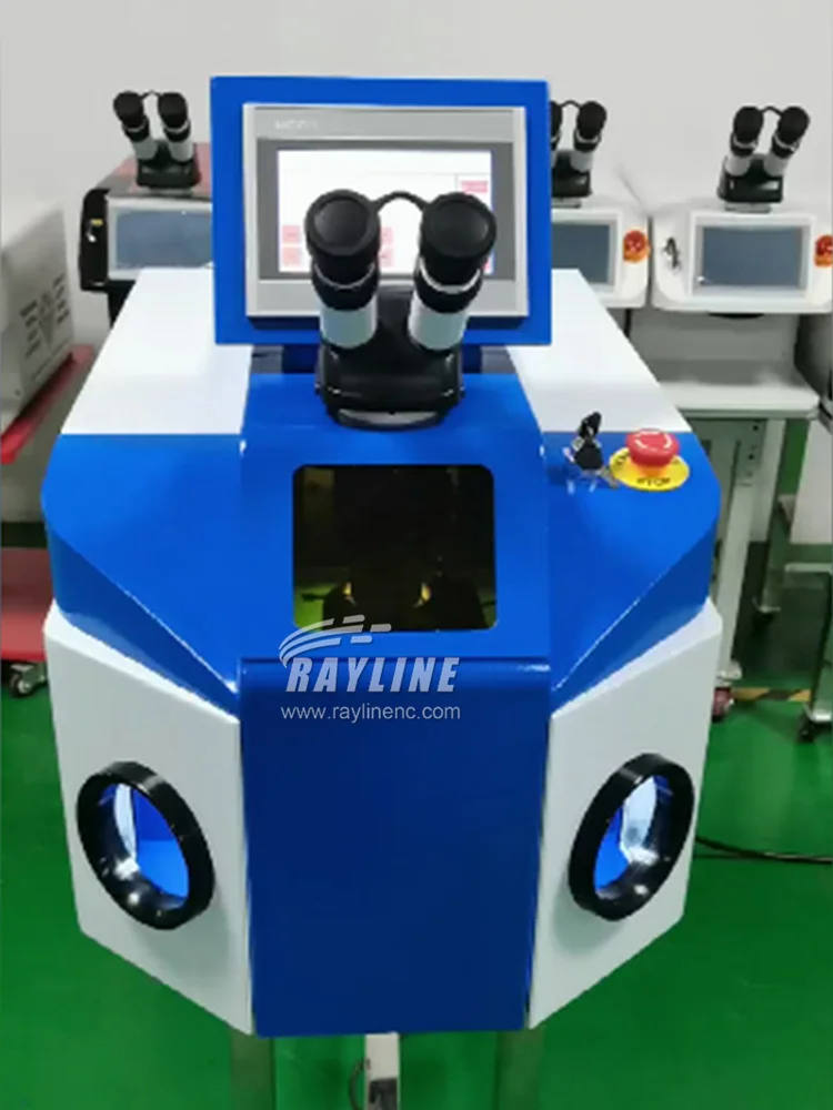 200W desktop jewelry laser spot welding machine ccd Yag spot laser welding machine gold silver jewelry necklace repair 3