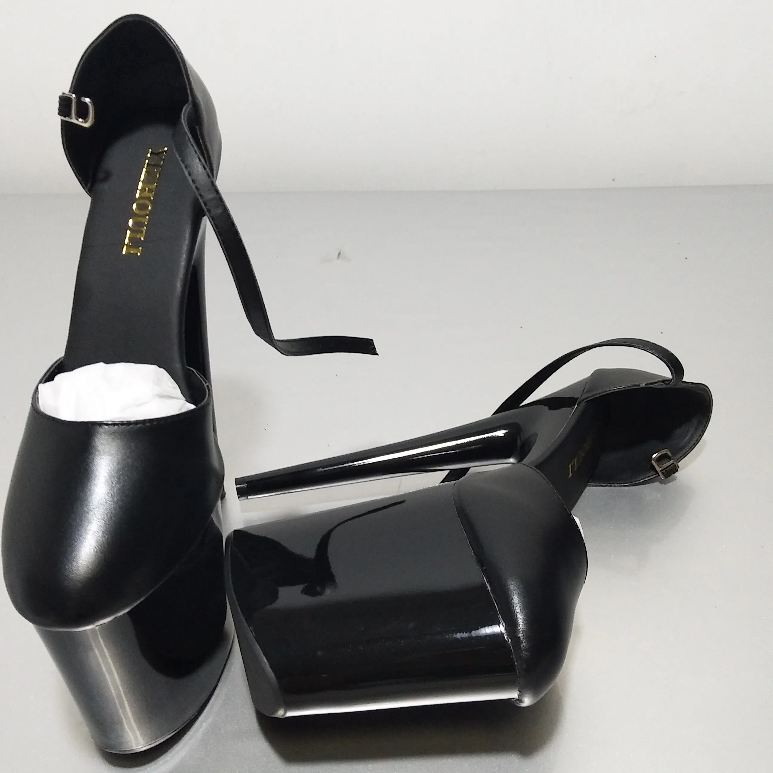 Sexy Ankle Strap Platform Women Ultra 20cm Super High Heel Shoes, Modle Shoes, Wedding / Party Shoes /Crystal dance shoes