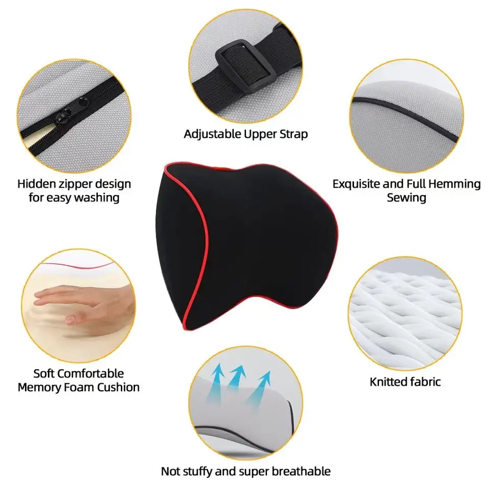 Car Headrest Pillow Memory Cotton