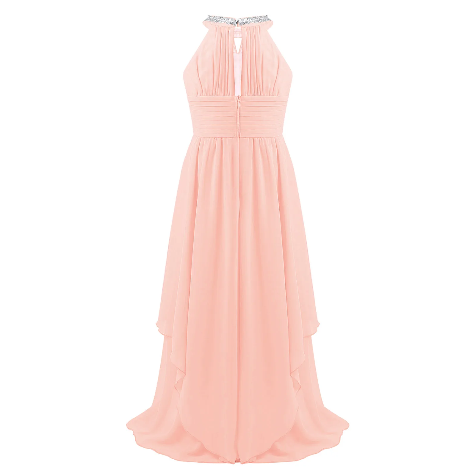 Chiffon Teenagers Kids Girls Wedding Long Dress Elegant Princess Party Pageant Formal Teen Children's Clothes