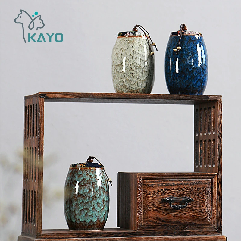 Cremation Urn with Lid Pet Cat Dog Memorial Keepsake Ashes Container Jar Supplies For Dog Cat Bird urn