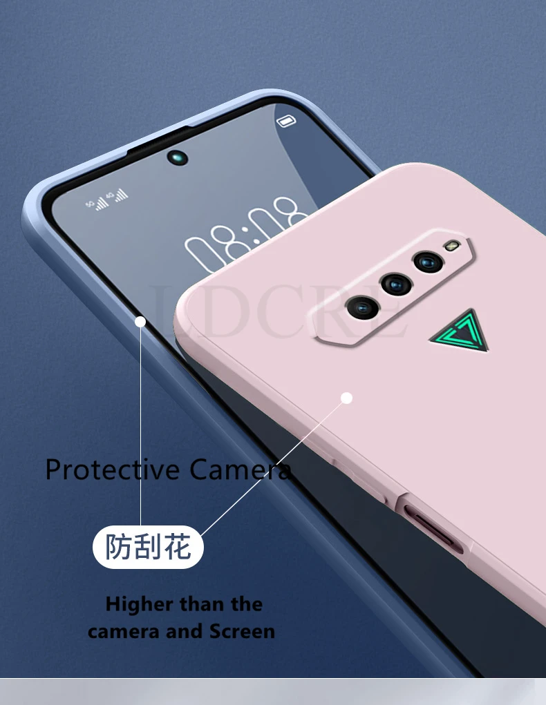 For Xiaomi Black Shark Case Liquid Rubber Silicone Shockproof