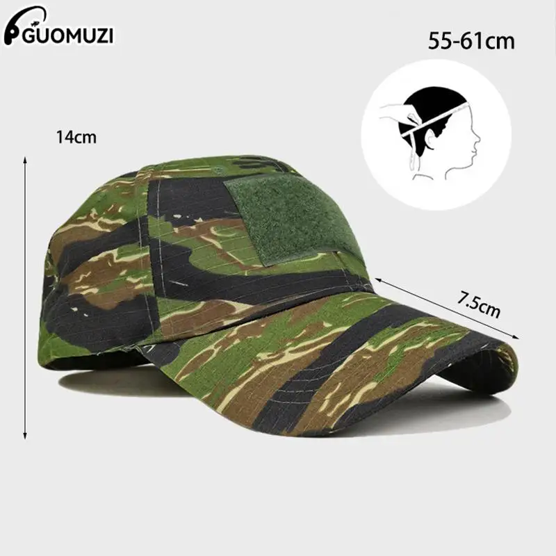 Tactical Baseball Caps + Face Mask Military Hood Set For Men Summer Snapback Sun Hats Outdoor Camouflage Hunting Cycling Fishing