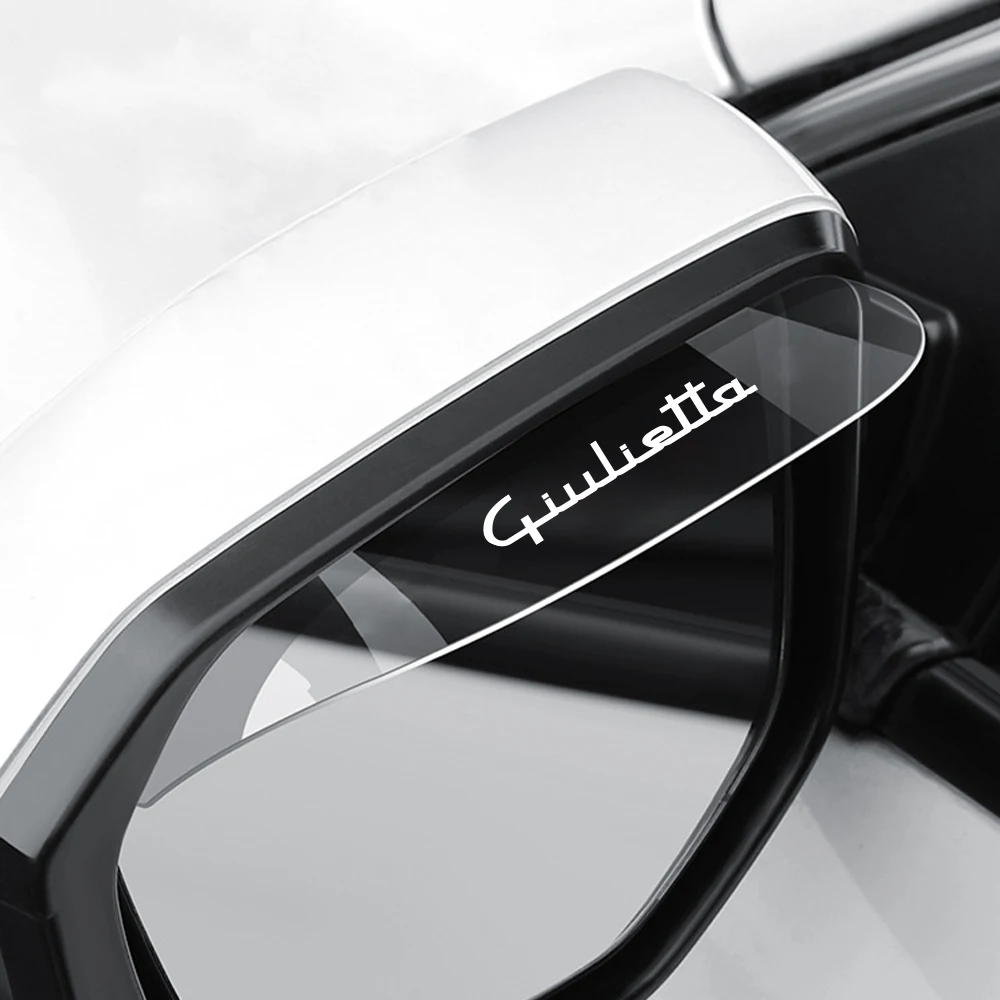 Transparent Car Rearview Mirror Rain Eyebrow Auto Accessories For Alfa Romeo Giulietta 940 2010-2014 2015