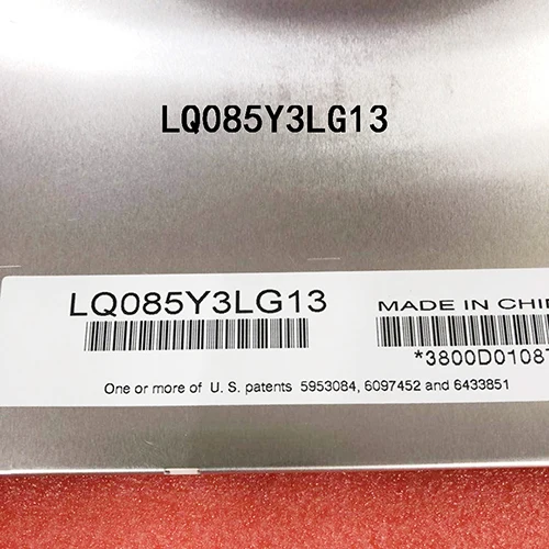 산업용 디스플레이용 완전 테스트, 매우 선명한 LCD 패널 제어 모듈, LQ085Y3LG13, 8.5 인치