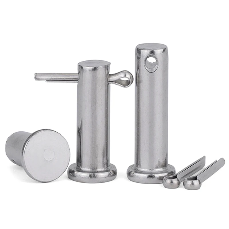 304 Stainless Steel Hole Pin Shaft Cotter Pin Set M3M4M5 M6 M8~M20 GB882, cylindrical locating dowel pin,stainless steel ball lock pins