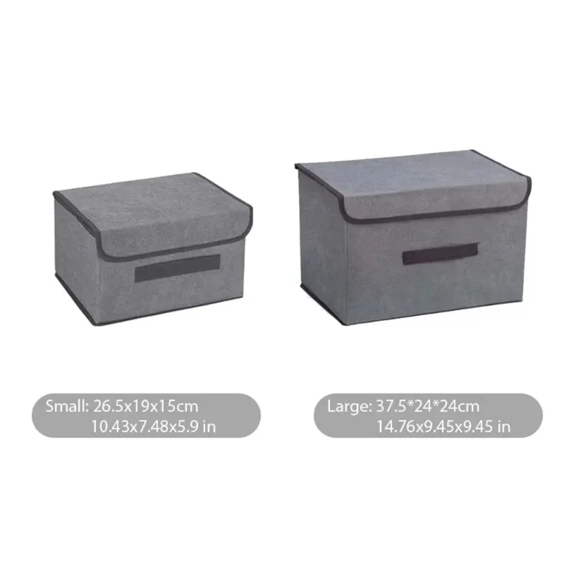 Non Woven Fabric Foldable Storage Box for Clothes Underwear Socks Toys Wardrobe Drawer Organizer Dustproof Home Organization 4