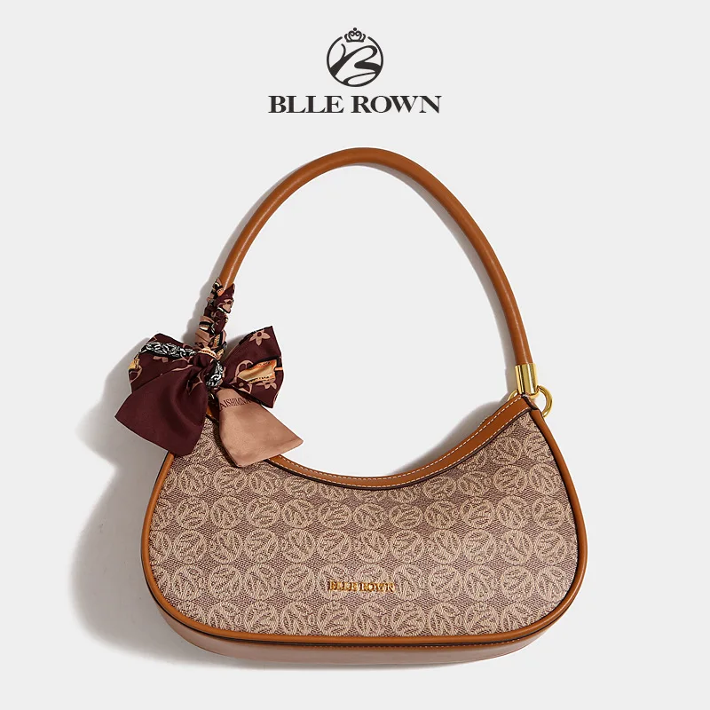 

Womens Fashion Handbags Retro Color Leather Shoulder Underarm Bag Casual Hobos Handbags Shoulder Bag