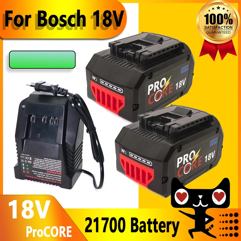 

For Bosch 18V 10000MAH Professional System Cordless Tool BAT609 BAT618 GBA18V8 21700 Battery ProCORE Replacement Battery