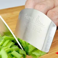 Kitchen Cooking Tools Stainless Steel Finger Hand Protector Guard Personalized Design Chop Safe Slice Knife 2