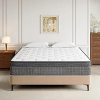 Mattress 12 Inch Firm Hybrid  Bed Mattress in a Box with Gel Memory Foam, Individually Coil Pocket Spring Mattresses, Customized 6