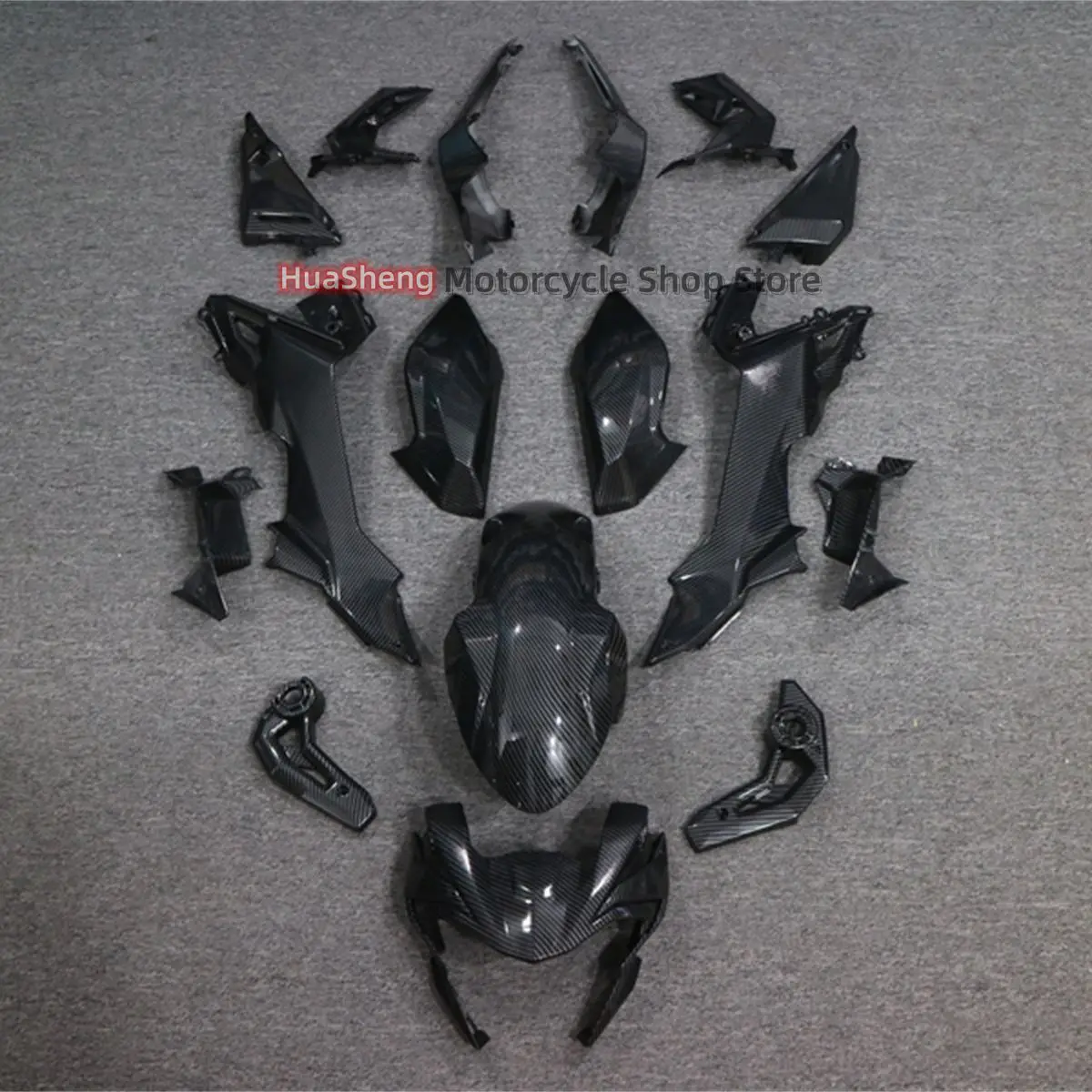 

Z650 Motorcycle Shell Fairing ABS Injection Molded Carbon Fiber Body Cover Kit for Kawasaki Z650 ZR650 ER650 2017-2018-2019