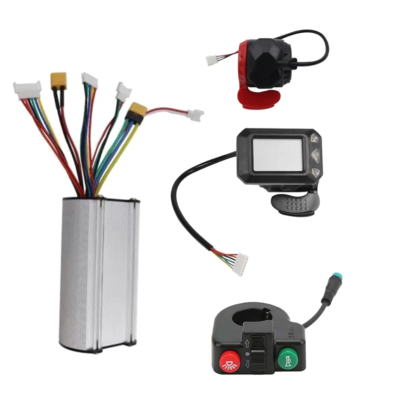 

24V 250W Folding Scooter Controller Brake Accelerator Throttle Switch Button Kit For Electric Scooter