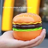 Mini Portable Handheld Fan Type-C Wireless Charging Small Fan Low Noise Cartoon Hamburger Desktop Fan With Hand Mirror! 5