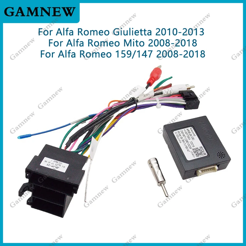 ISO CANBus Plug Adaptateur De Câble 16 Broches Pour Alfa Romeo 147 156 159 Gt Brera Spider Giulietta Mito