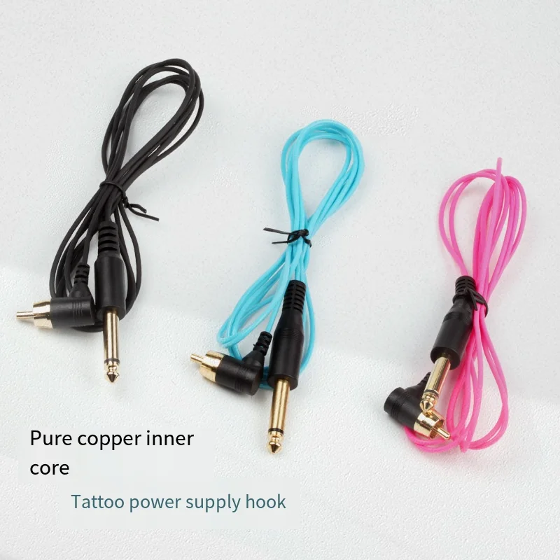 Tattoo Silicone Elbow Connecting Wire Fine Wire Motor Connecting Wire Tattoo Machine Power Connecting Wire Three Colour Copper