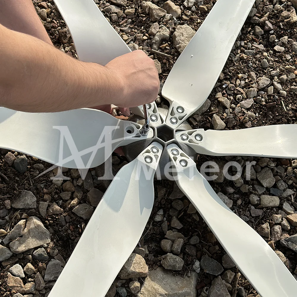2000W Windmill 12V 24V 48V 6 Blades Wind Turbine Generator With MPPT Controller Low Start Wind Speed Free Energy Home Appliance solar wind generator