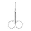 100% New 1pcStainless Steel Mini Portable Curved Mustache Nose Ear Hair Remover Scissor Trimmer Small Scissors 3