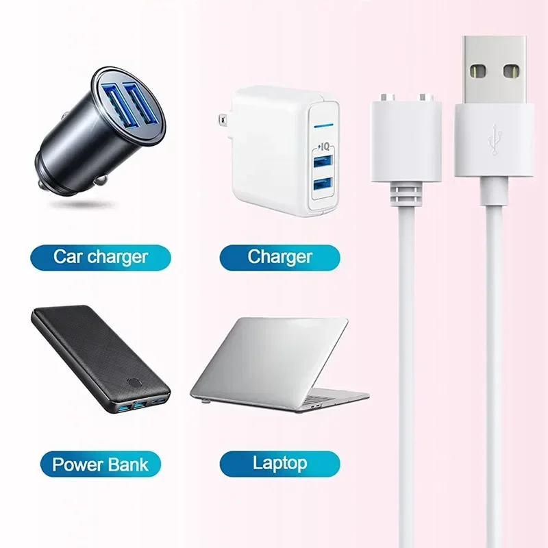USB Magnetic Charging Cable Replacement Charger Cord for Wand Massager Rechargeable Toys -(10MM-0.39Inch/8MM-0.31In）