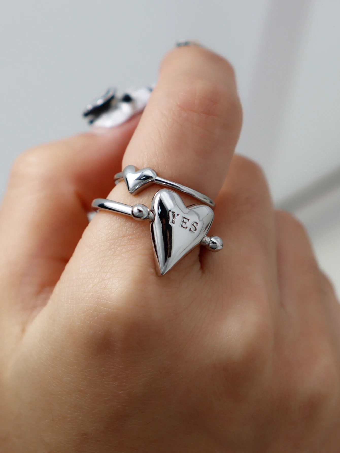 Flip Decoration Ring Couple