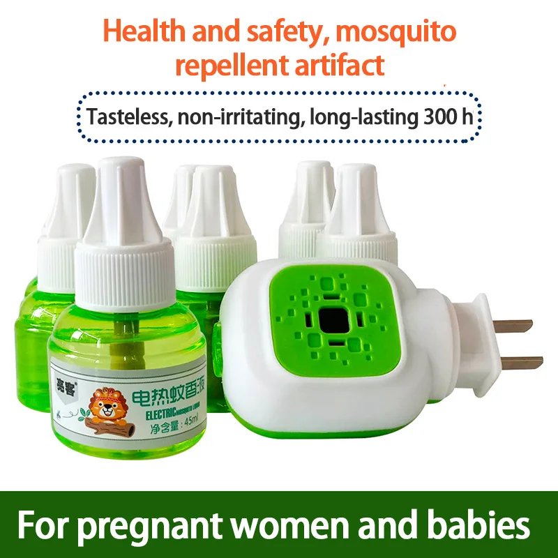 Protezione Ricaricabile Repellente Per Zanzare Liquido Per Zanzare Elettrico Plug-In Per Riscaldatore Di Ricarica Antizanzare Per Interni