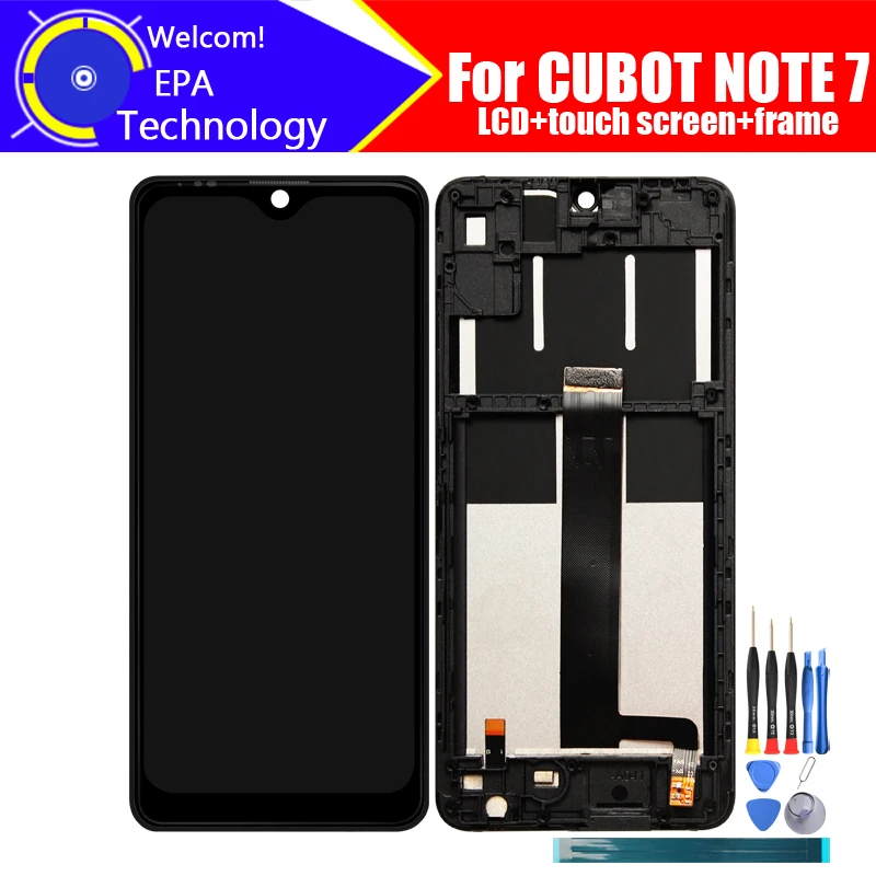 CUBOT NOTE 7 ЖК-дисплей + дигитайзер с сенсорным экраном рамка в сборе 100% Оригинальный