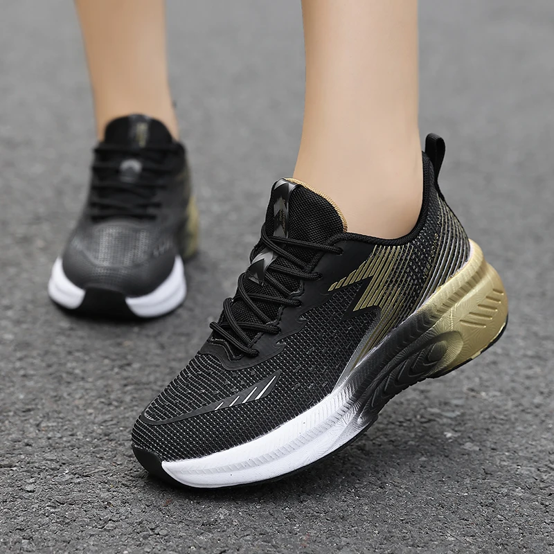 

2024 New Shoes for Women Casual Mesh Breathable Platform Sneakers Ladies Mixed Color Sport Shoes Lace-up Trainers Sneaker Tenis