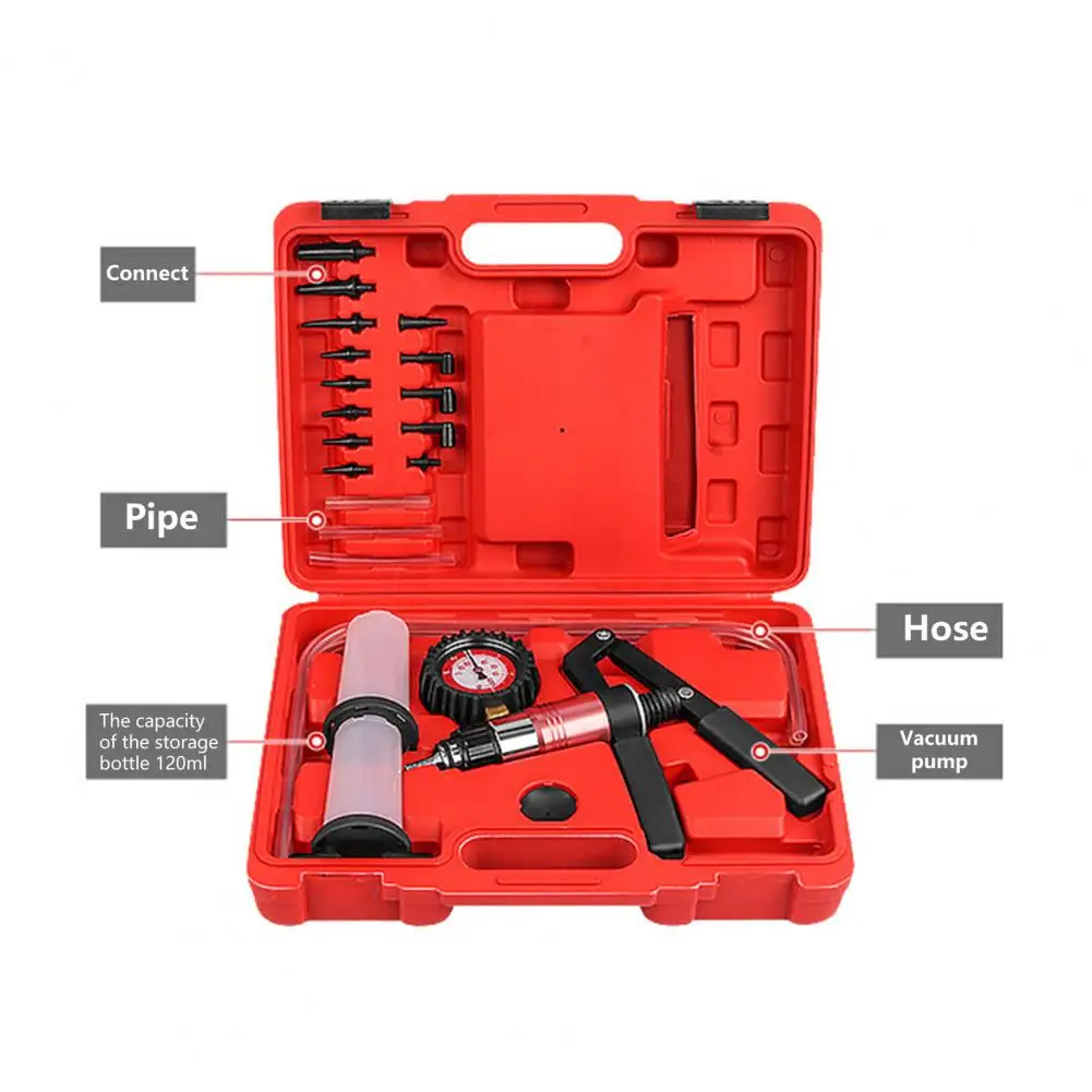 

Bleeding Tester Set Replacement Tool Vacuum Pump Kit High Performance Car Brake Fluid Bleeding Tools Wide Application