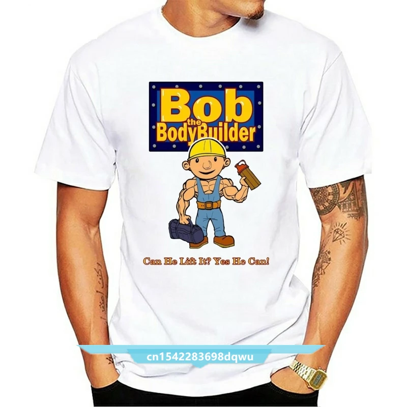 Bob The Body Builder Parody T-Shirt Funny Gym Tshirt Broscience, Graphic Gym Hip-Hop Top Tee Shirt