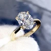PureNew 1ct-4ct Radiant Cut Full Moissanite Diamond Rings For Women Original 925 Silver Luxury Oval Cut Lady's Diamond Ring 2024 3