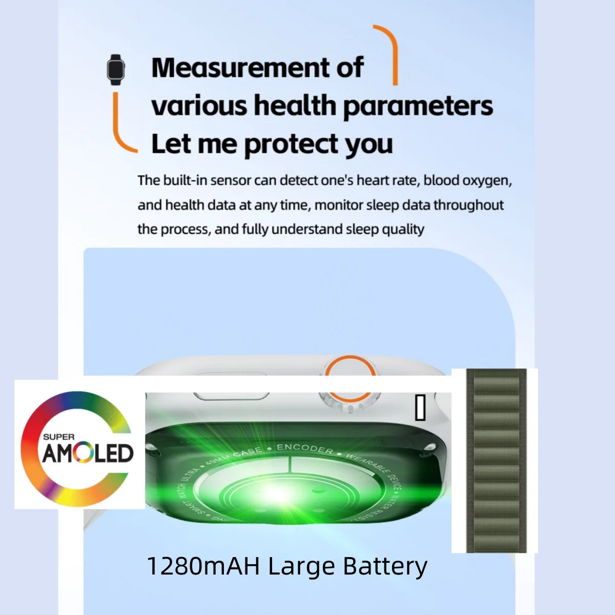 Pulse Oximeter S10+ Heart Rate Sensor Oxygen Saturation Samsung
