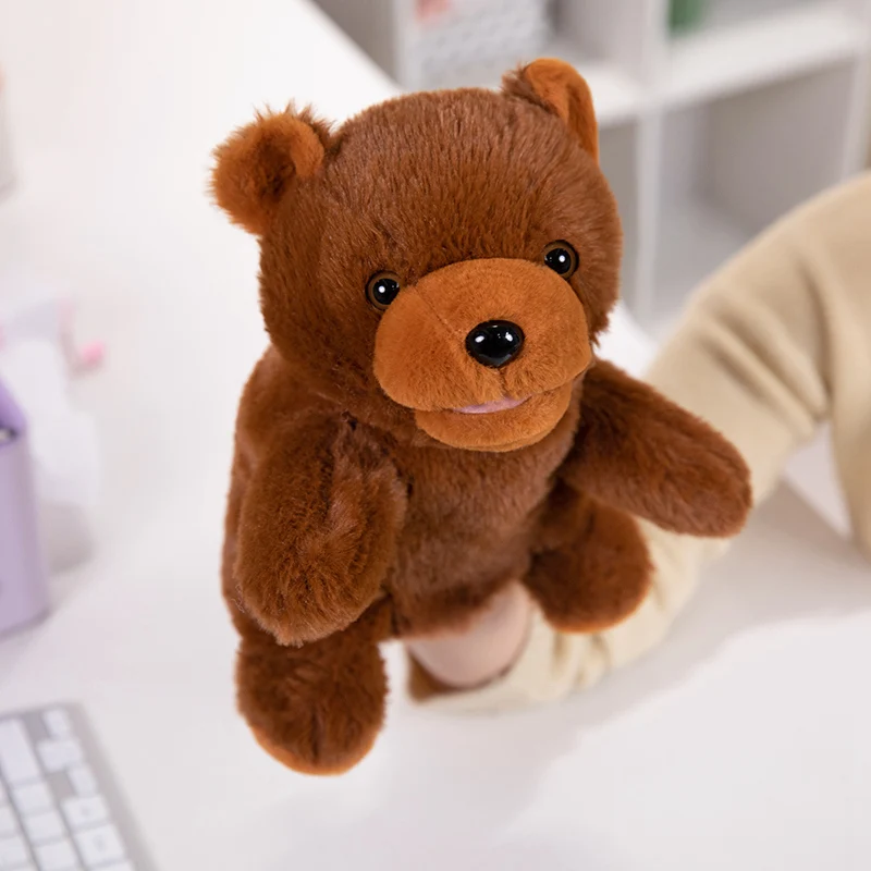 Animales de peluche de juguete, marioneta de mano para dedo, muñecas Kawaii, juguetes educativos para bebés, aprendizaje