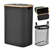 Laundry Hamper With Lid Dirty Clothes Basket For Laundry 55L Large Laundry Hamper With Handle And Lid Foldable Clothes Basket 1