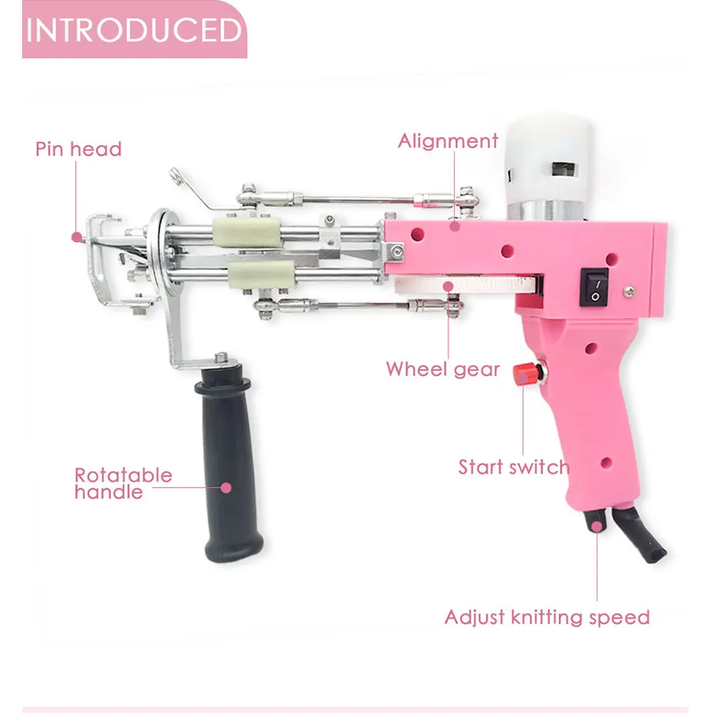 بندقية تلميع وردية الأكثر مبيعًا، 2 في 1، بقطع حلق...