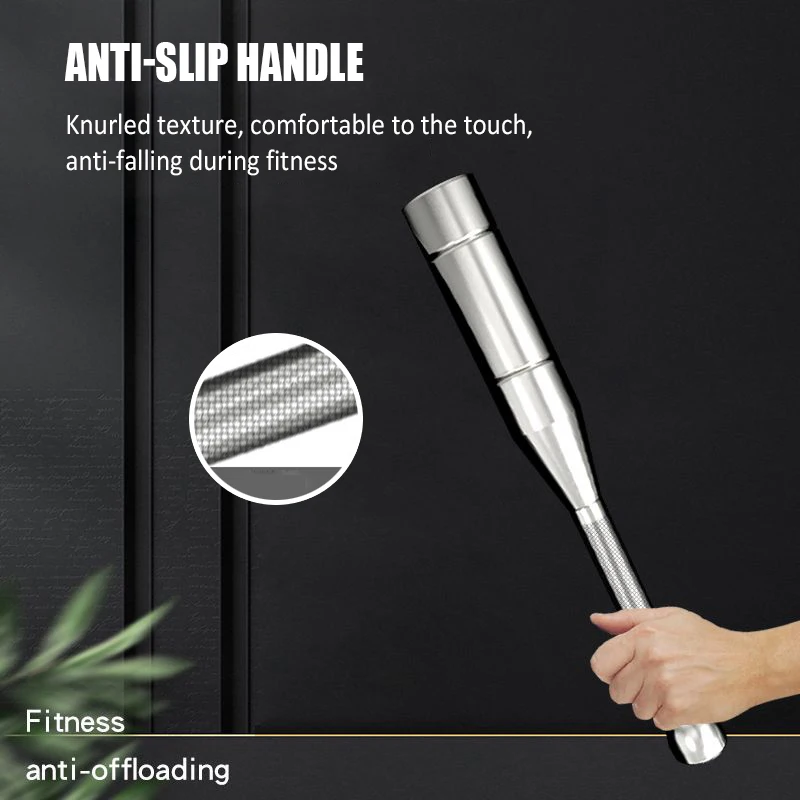 Weighted Steel Indian Club Adjustable Fitness Clubbell Arm Strength Wrist Hand Grip Exerciser Dumbbells Stick Home Gym Equipment