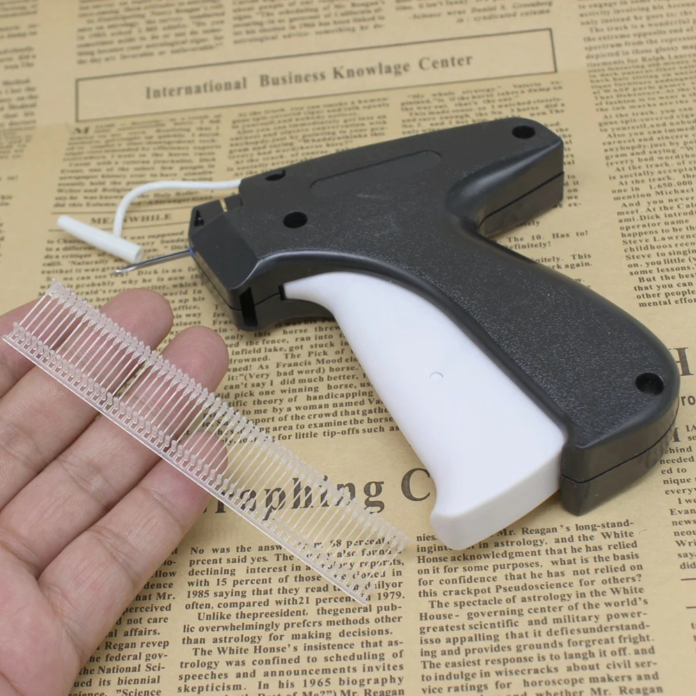 1set Tagging Gun +1000pcs or 5000 pcs 35mm black Barbs, Clothing Garment  Price Brand Label Tagging Price Clothes Tag Gun