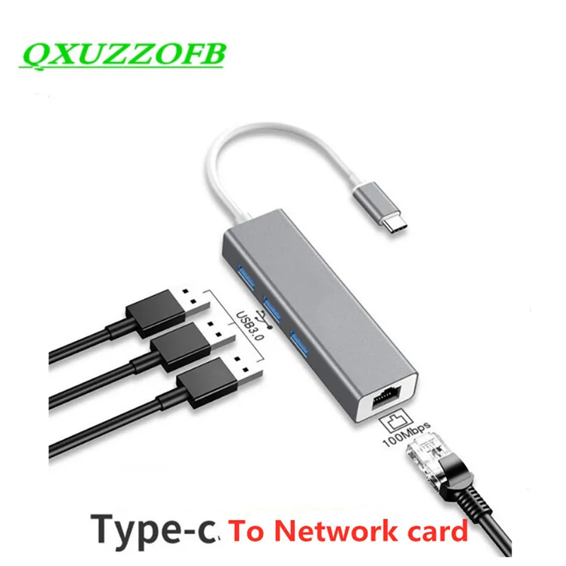 Network Card For Macbook PC Notebook Laptop Interface Type c to Rj45