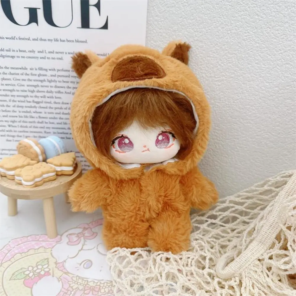 20cm Cotton Doll Clothing Animal Jumpsuit Series Handmade Cartoon Clothing Plush Dolls Cute Baby Clothes Hoodies Outfits barbie doll clothes,doll clothes,doll clothes accessories,doll accessories,plush doll accessories
