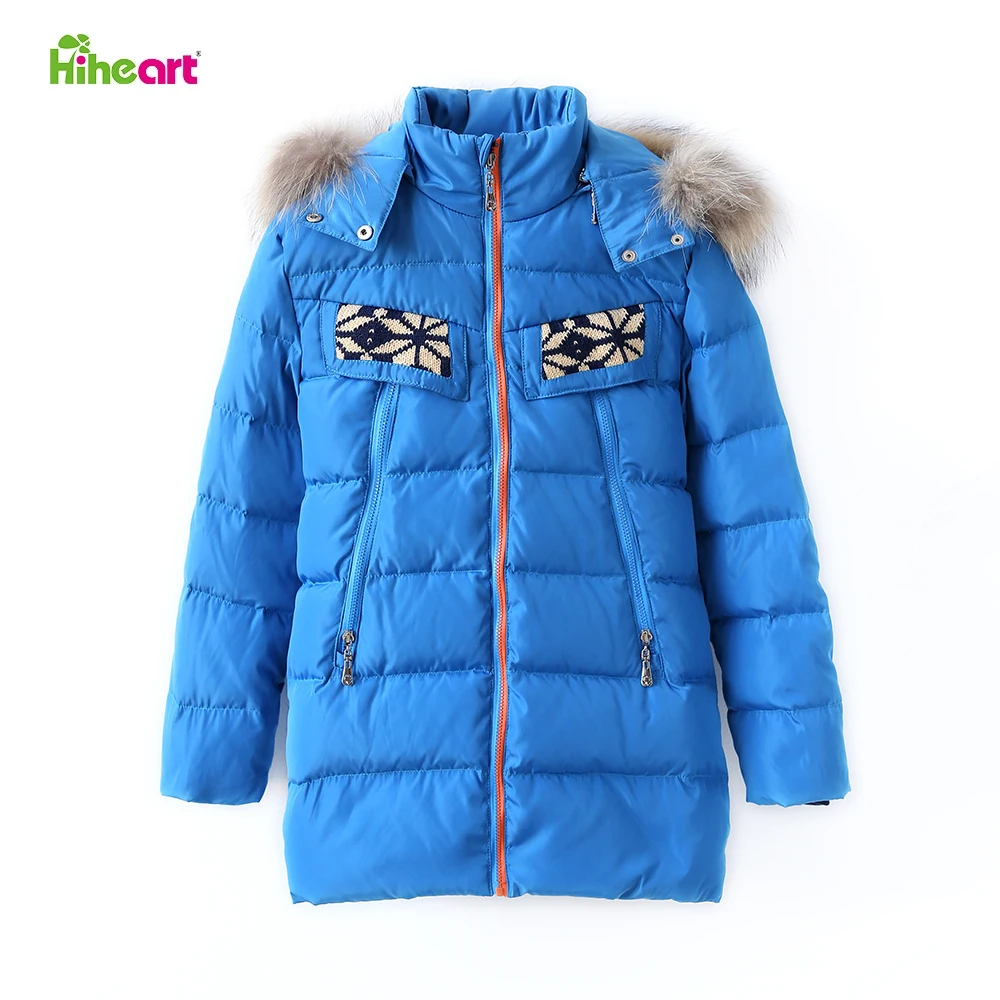 

Hiheart Children Clothes 3-7 Years Kids Boys Girls Down Jacket 80% White Duck Down Kids Winter Warm Jackets Coats Outerwear