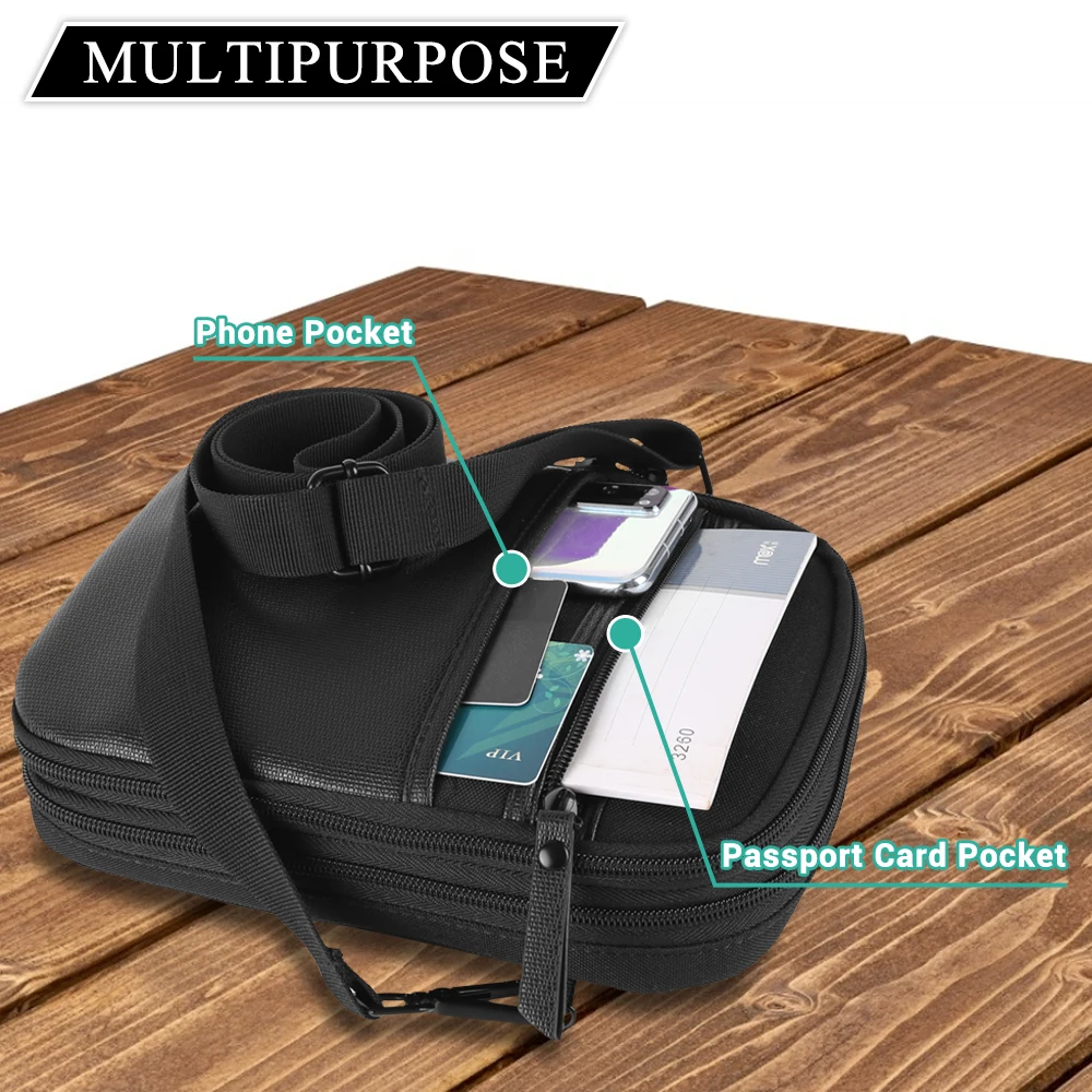 Concealed Carry Gun Bag Soft Sling Shoulder Bag Pistol Case Fanny Pack Waist Belt Firearm Bag with Holster for Handgun Pistol 5