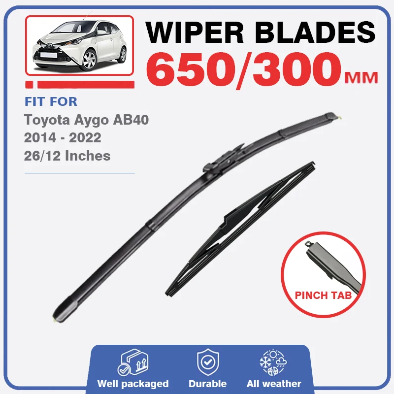 WindshieldWiperBladesForToyotaAygoAB40AB4020142022FrontRear