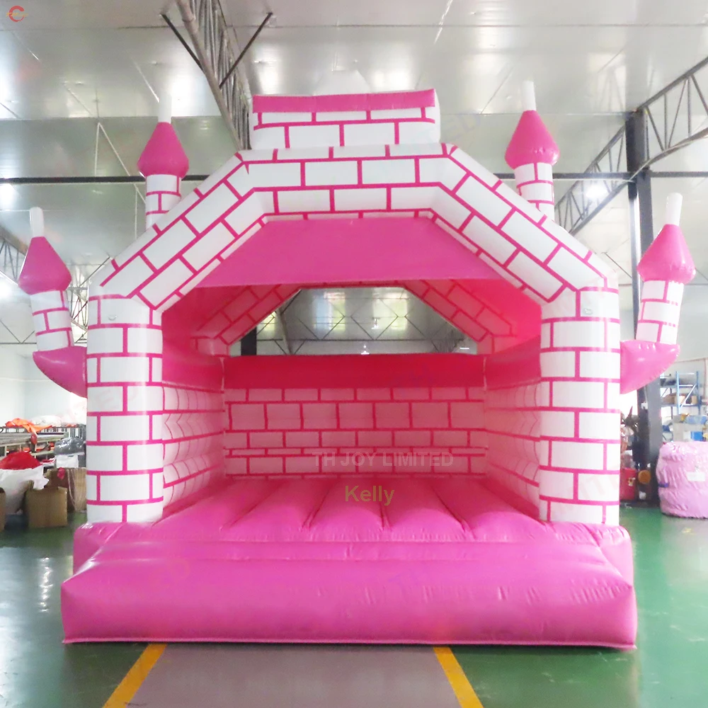 

Free Shipping 4.5x4m Pink Inflatable Bouncer Kids Blow Up Jumping Bounce Bouncy Castle with Blower