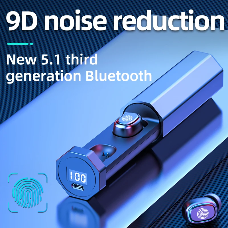 

Bluetooth-наушники CVC8.0 компактные с шумоподавлением и сенсорным управлением